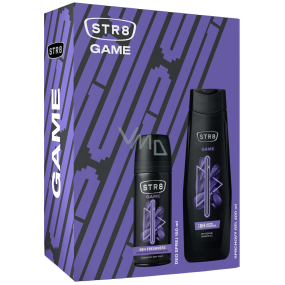 Str8 Game deodorant sprej 150 ml + sprchový gel 400 ml, kosmetická sada pro muže