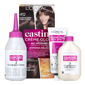 Loreal Paris Casting Creme Gloss barva na vlasy 412 ledové kakao Iced chocolates