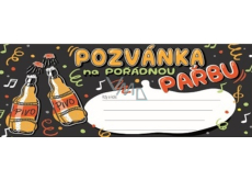 Nekupto Pozvánka na narozeninovou oslavu Pivo 20 x 10 cm 5 kusů