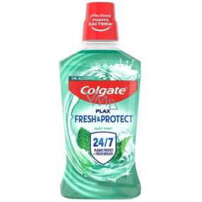 Colgate Plax Fresh & Protect Soft Mint ústní voda proti zubnímu plaku 500 ml