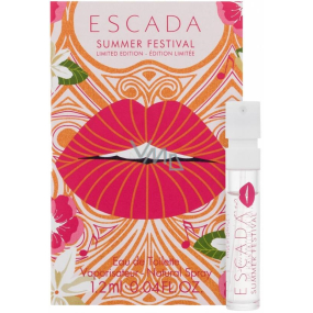 Escada Summer Festival toaletní voda pro ženy 1,2 ml s rozprašovačem, vialka