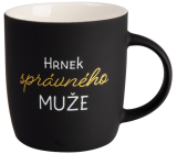 Albi Sametový hrnek - Hrnek správného muže černý 330 ml