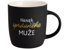 Albi Sametový hrnek - Hrnek správného muže černý 330 ml