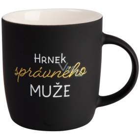 Albi Sametový hrnek - Hrnek správného muže černý 330 ml