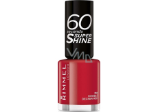 Rimmel London 60 Seconds Super Shine Nail Polish lak na nehty 310 Double Decker Red 8 ml