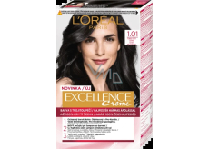 Loreal Paris Excellence Creme barva na vlasy 1.01 Temná sytá černá