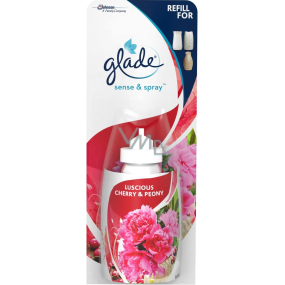 Glade Sense & Spray Luscious Cherry & Peony - Svůdná třešeň a pivoňka osvěžovač vzduchu náhradní náplň sprej 18 ml