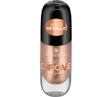 Essence Satin Chrome lak na nehty 01 Robotic Rose 8 ml