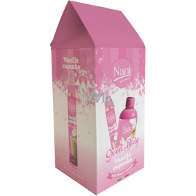 Naní Vanilla Cupcake tělová mlha 75 ml + sprchový gel 300 ml, kosmetická sada pro ženy