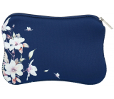 Albi Original Neoprénová taška Modrá květina 17,5 x 11,5 cm