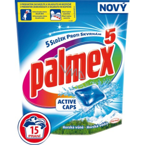 Palmex 5 Active Caps Horská vůně kapsle na praní prádla 15 kusů