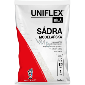 Uniflex Sádra modelářská bílá 1 kg