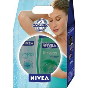 Nivea Fitness Fresh sprchový gel 250 ml + antiperspirant sprej 150 ml, pro ženy kosmetická sada