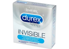 Durex Invisible Extra Thin Extra Sensitive kondomy extra tenké, extra citlivé nominální šířka: 54 mm 3 kusy