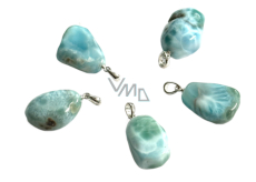 Larimar Troml přívěsek, přírodní kámen, M cca 3 cm, 1 kus, klid, mír, vyrovnanost