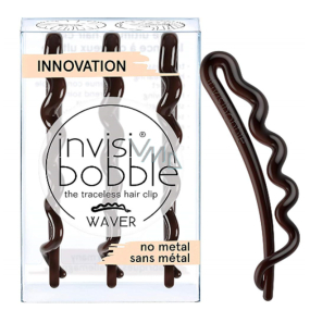 Invisibobble Waver Pretty Dark sponka do vlasů průhledná 3 kusy