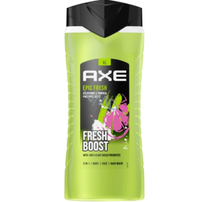 Axe Epic Fresh 3v1 sprchový gel na tělo, vlasy a obličej pro muže 400 ml