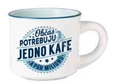 Albi Espresso hrneček - Občas potřebuju jedno kafe a pár milionů 45 ml