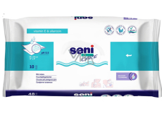 Seni Care Vitamínem E a Allantoinem intimní vlhčené ubrousky pro dospělé 30 x 20 kusů 10 kusů