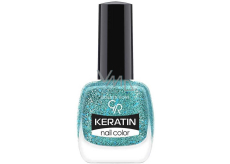 Golden Rose Keratin Nail Color Glitter lak na nehty 409 10,5 ml