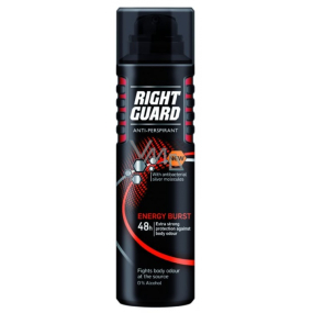 Right Guard Energy Burst deodorant sprej pro muže 150 ml