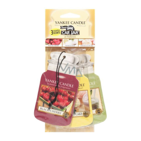 Yankee Candle Afternoon Picnic - Odpolední piknik Classic vonná visačka do auta papírová sada 3 kusy x 12 g