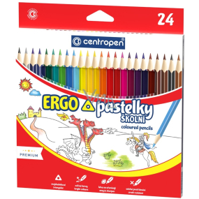 Centropen Ergo pastelky školní 24 kusů