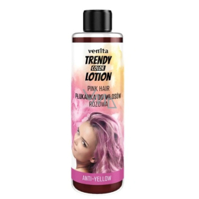 Venita Trendy Color Lotion Anti-Yellow přeliv pro světlé, blond a šedivé vlasy Růžový 200 ml