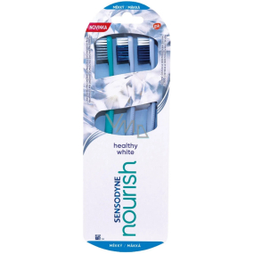 Sensodyne Nourish Healthy White Soft zubní kartáček 3 kusy