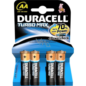 Duracell Turbo Max baterie AA LR6/MX1500 4 kusy