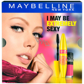 Maybelline Colossal Go Extreme! Volum Very řasenka Black 9,5 ml + Colorama lak na nehty 006 7 ml, kosmetická sada