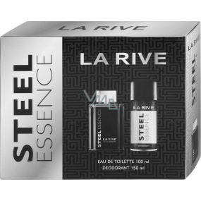 La Rive Steel Essence toaletní voda pro muže 100 ml + deodorant sprej 150 ml, dárková sada