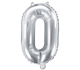 Ditipo Balónek fóliový nafukovací číslo 0 stříbrný 35 cm 1 kus