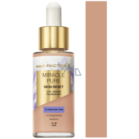 Max Factor Miracle Pure 2v1 make-up a tónující sérum 10-30 Fair 30 ml