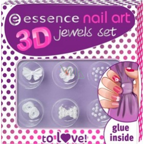 Essence Nail Art 3D Jewels Set sada ozdob na nehty 01 To Love 10 g