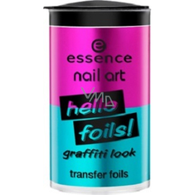 Essence Nail Art Hello Foils! Trasfer Foils fólie na nehty 02 Hello Metals! 2 kusy