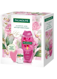 Palmolive Alluring Love Soft Rose & Peony sprchový gel 500 ml + Happy roll-on antiperspirant 50 ml + masážní pomůcka Gua sha na obličej, kosmetická sada pro ženy