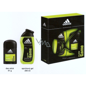 Adidas Pure Game deodorant stick 51 g + sprchový gel 250 ml, pro muže kosmetická sada