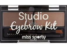 Miss Sporty Studio Eyebrow Kit set na obočí 001 Medium Brown 2,4 g