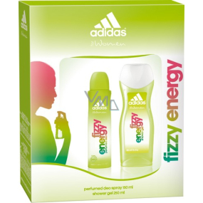 Adidas Fizzy Energy deodorant sprej 150 ml + sprchový gel 250 ml, kosmetická sada