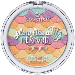 Essence Glow Like a Mermaid rozjasňovač 10 Forever Mermaid 10 g