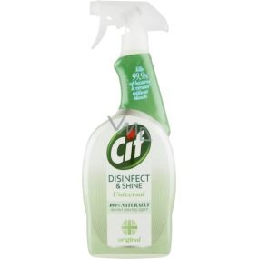 Cif Disinfect & Shine univerzální čistící sprej 100 % Naturally 750 ml rozprašovač