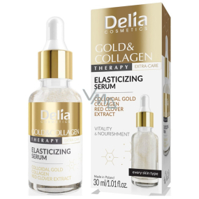 Delia Cosmetics Gold Collagen Therapy pleťové sérum podporující elasticitu 30 ml