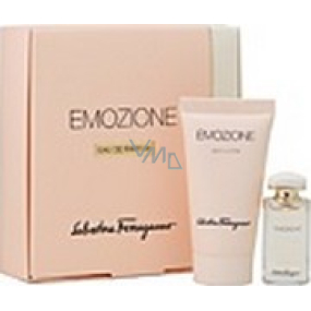 Salvatore Ferragamo Emozione parfémovaná voda 5 ml + parfémové tělové mléko30 ml, dárková sada