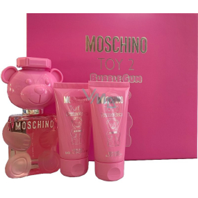 Moschino Toy 2 Bubble Gum toaletní voda pro ženy 50 ml + tělové mléko 50 ml + sprchový gel 50 ml, dárková sada pro ženy