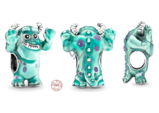 Charm Sterlingové stříbro 925 Disney Pixar Příšerky s.r.o., Sulley, korálek na náramek