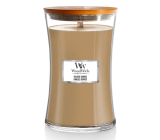 WoodWick Gilded Sands - Zlatavé písky vonná svíčka s dřevěným knotem a víčkem sklo velká 609 g