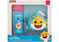 Pinkfong Baby Shark dětský sprchový gel a pěna + houba 250 ml