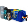 Rexona Euro 2024 Advanced Protection Sport Cool antiperspirant sprej 150 ml + Axe Dark Temptation deodorant sprej 150 ml + Dove Men +Care Clean Comfort sprchový gel 250 ml + etue pánská, dárková sada pro muže