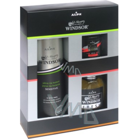 Alpa Windsor pěna na holení 200 ml + roll-on antiperspirant 50 ml + voda po holení 100 ml, kosmetická sada